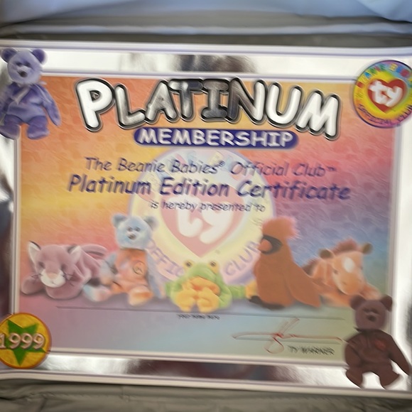 Clubby 2 Ty beanie platinum kit and original Clubby bear. - Picture 5 of 10